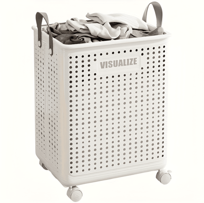 Portable Foldable Laundry Cart on Wheels
