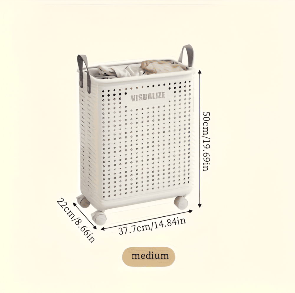 Portable Foldable Laundry Cart on Wheels