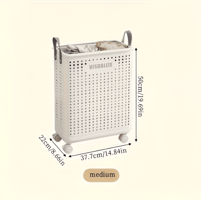 Portable Foldable Laundry Cart on Wheels