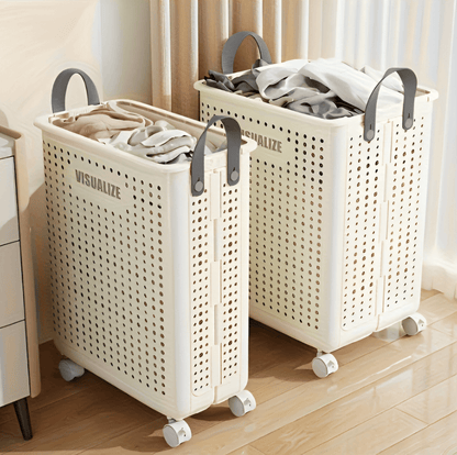 Portable Foldable Laundry Cart on Wheels - Befez