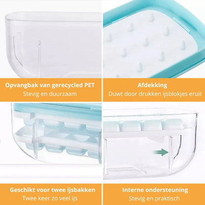 Compact Ice Cube Maker with Removable Tray