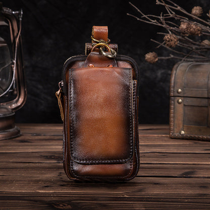 Stylish Genuine Leather Belt Bag for Men