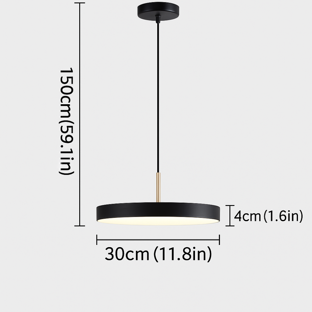 Simple Round LED Hanging Light