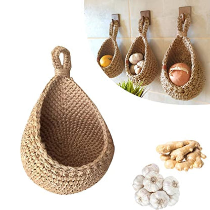 Bohemian Woven Macrame Wall Baskets
