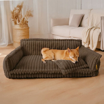 Comfortable Pet Bed with Supportive Neck Rest
