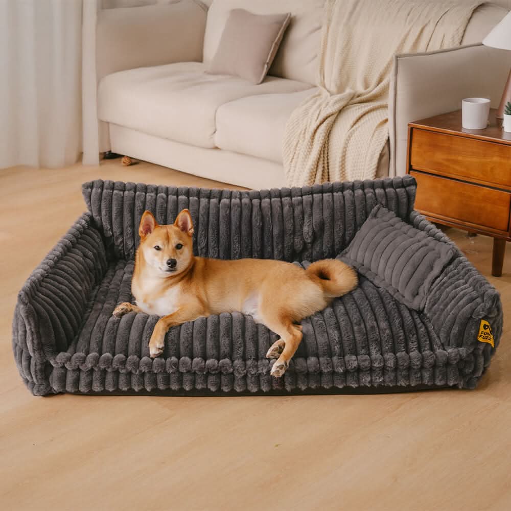 Comfortable Pet Bed with Supportive Neck Rest
