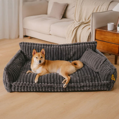 Comfortable Pet Bed with Supportive Neck Rest
