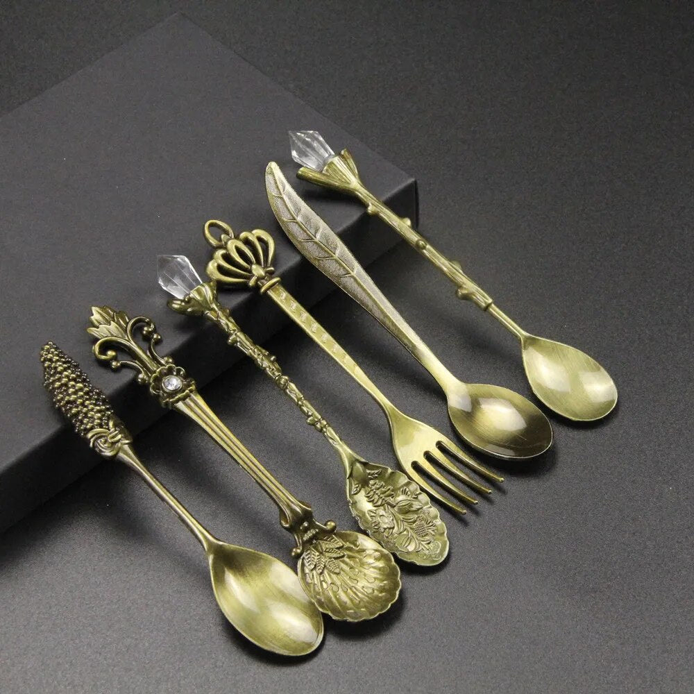 Antique Engraved Silver Teaspoon