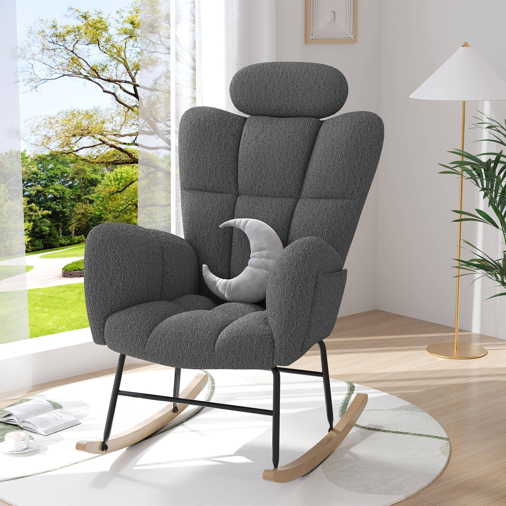 Comfortable Wooden Rocker Chair - Befez