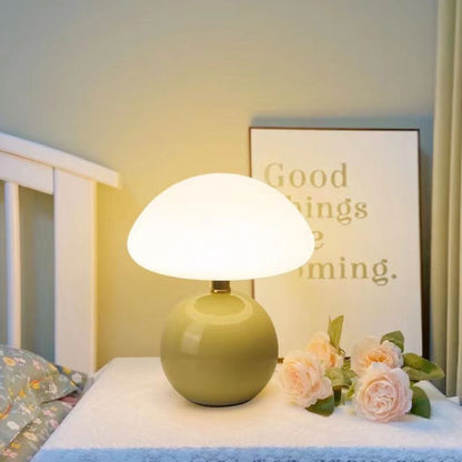 Soft Mushroom Table Lamp - Warm Cream Bedroom Light