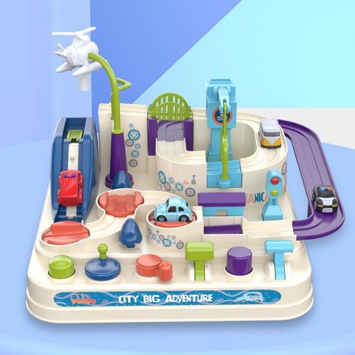 Fun Kids Racing Track Set with Curves