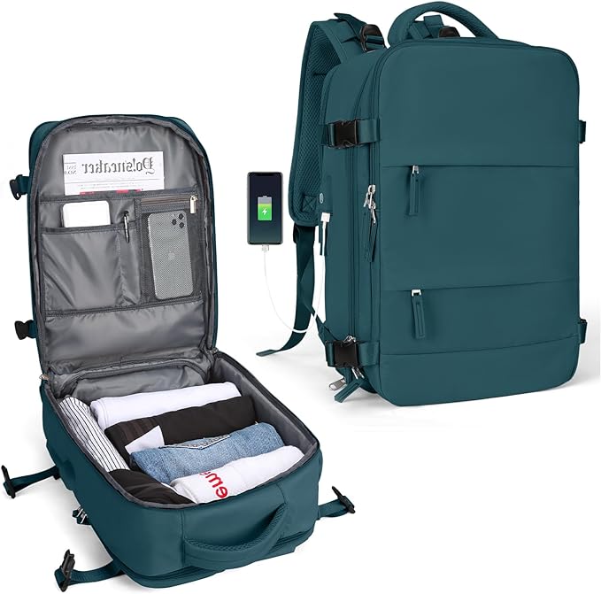 Tough Travel Backpack with USB Charger Port