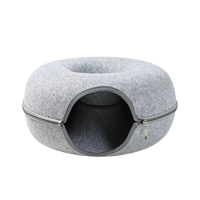 Cozy Cat Tunnel with Plush Sleeping Area