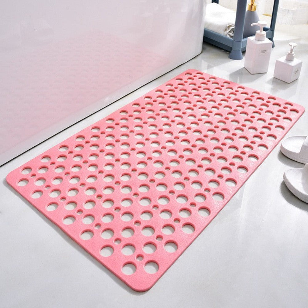 Anti-Slip Shower Mat with Suction Cups and Fast Dry Design