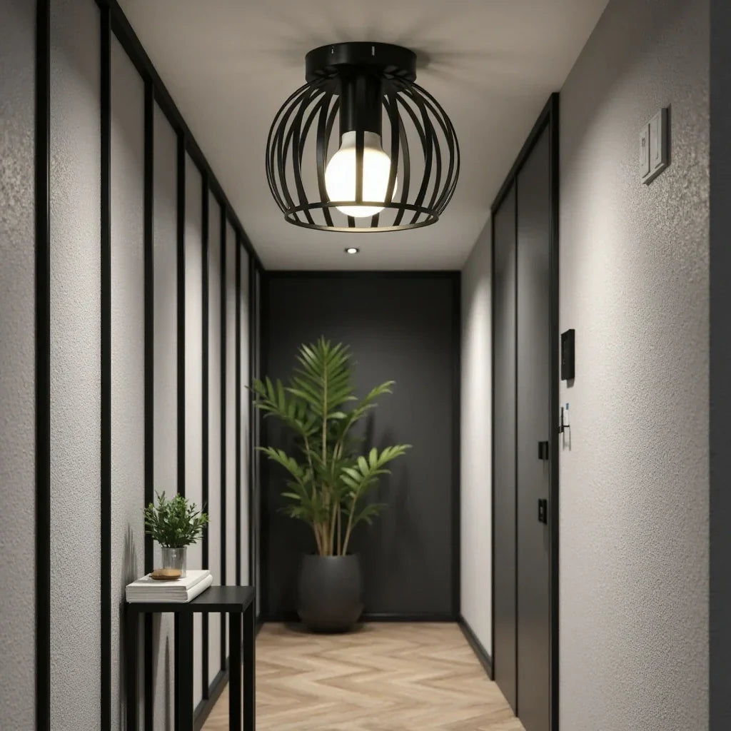 Edgy Metal Ceiling Light Fixtures