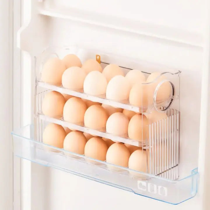 Compact Egg Storage Box with Flip Top Lid