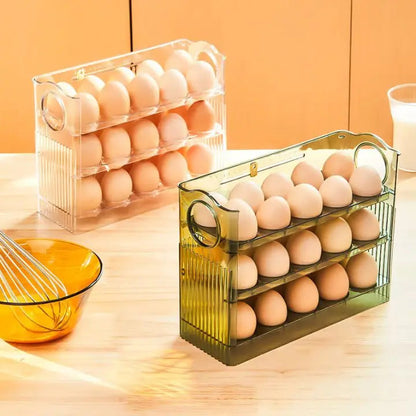 Compact Egg Storage Box with Flip Top Lid