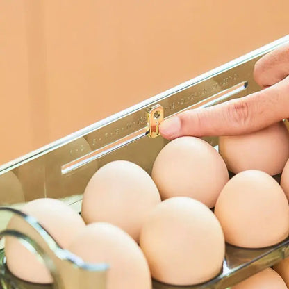 Compact Egg Storage Box with Flip Top Lid