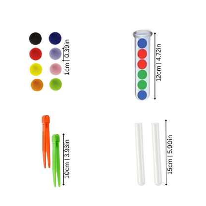 Colorful Pom Pom Beaded Keychain