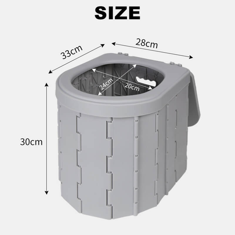 Compact Collapsible Travel Toilet