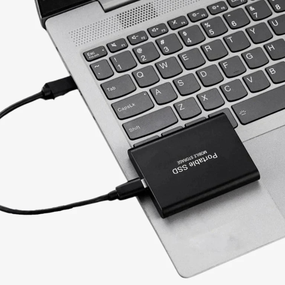 Compact USB C External Aluminum SSD Drive