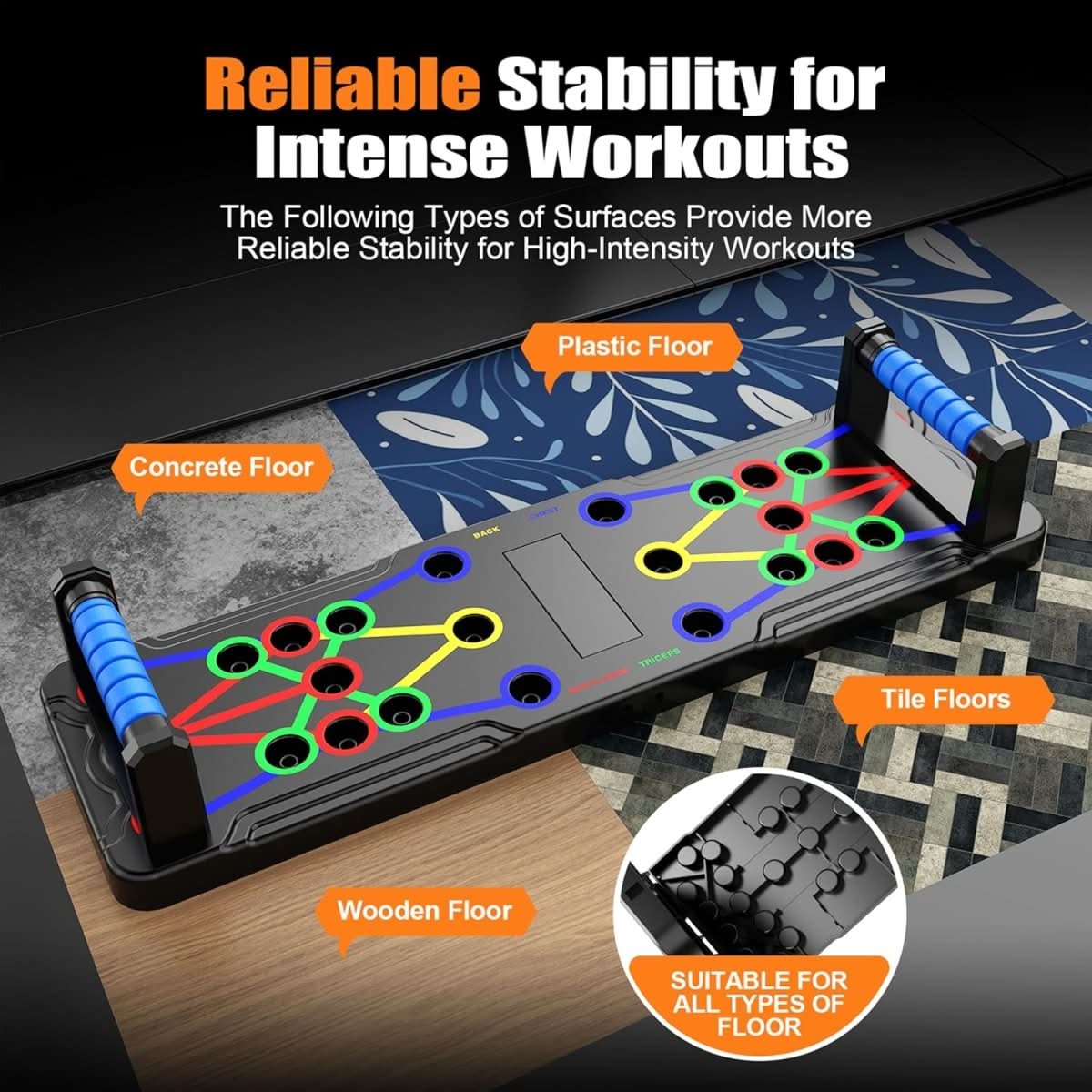 Befez PowerFlex - Home Workout Board for Chest & Shoulder Fitness