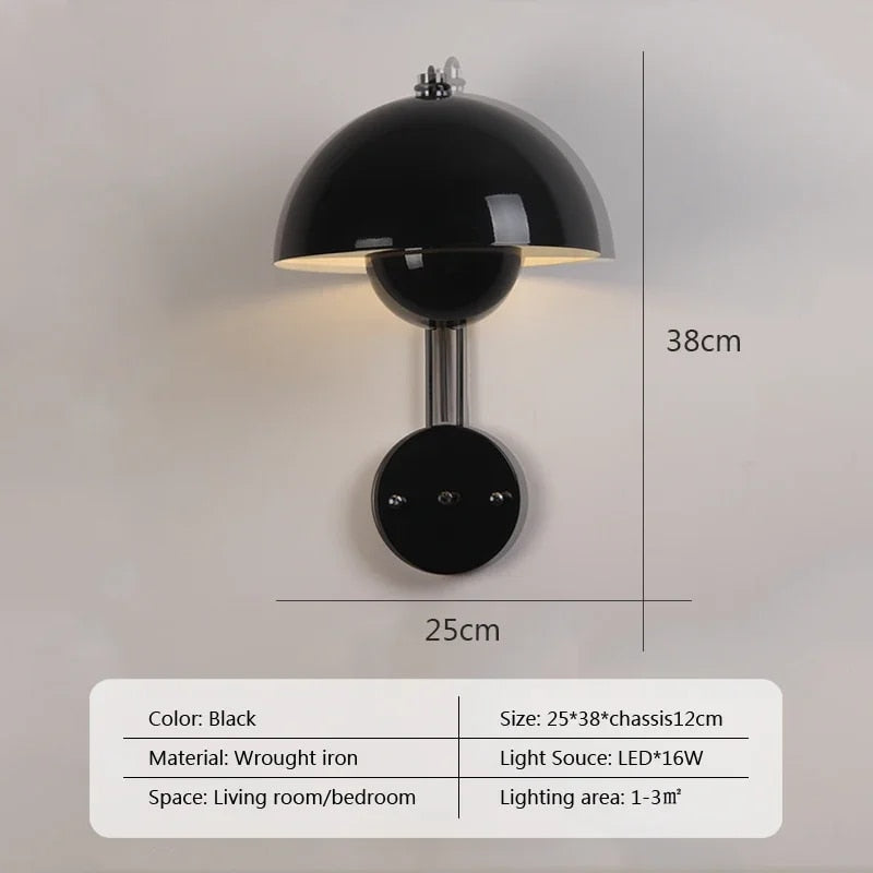 Stylish Mushroom Wall Light for Modern Homes