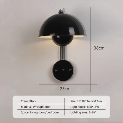 Stylish Mushroom Wall Light for Modern Homes