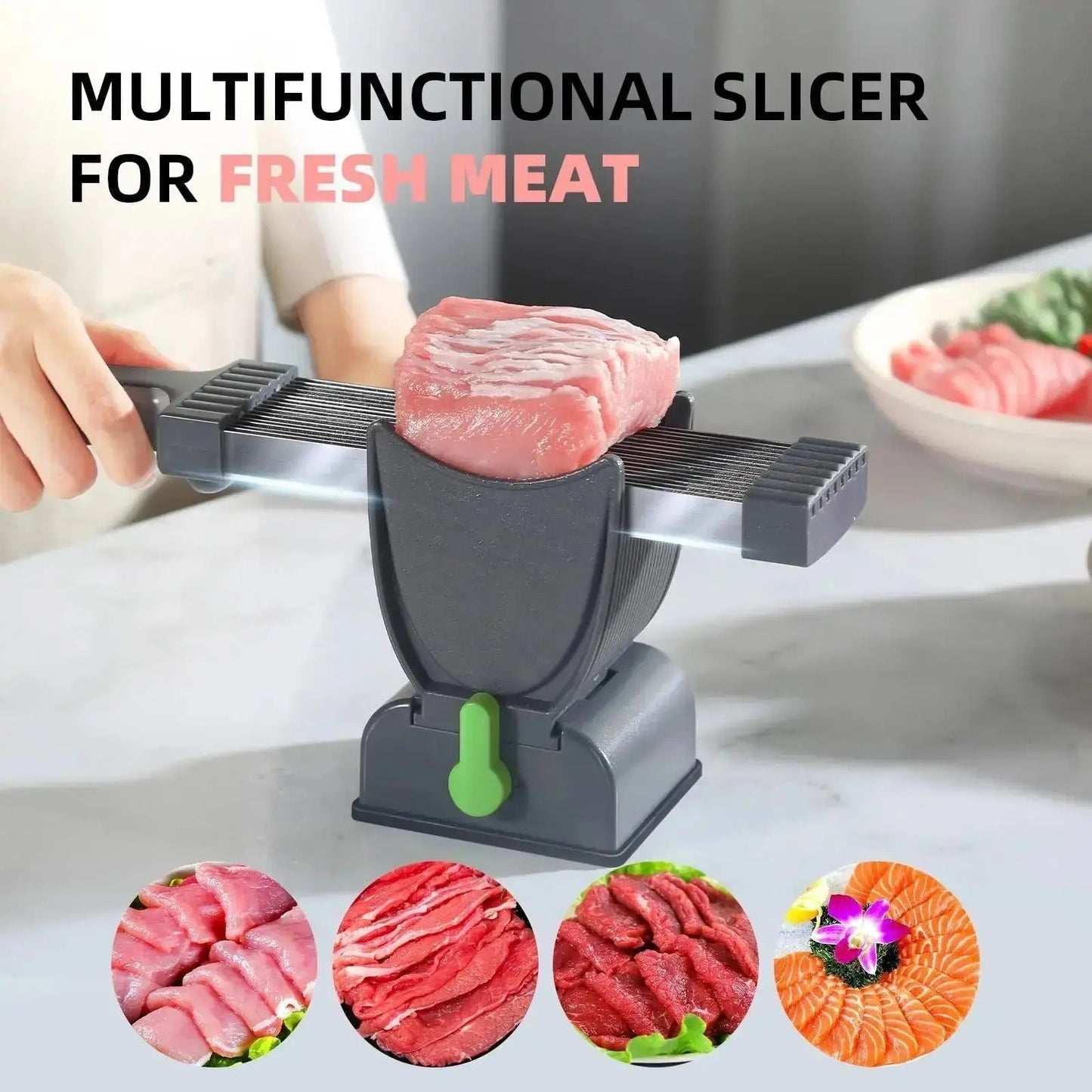 Accurate 17-Blade Commercial Meat Slicer