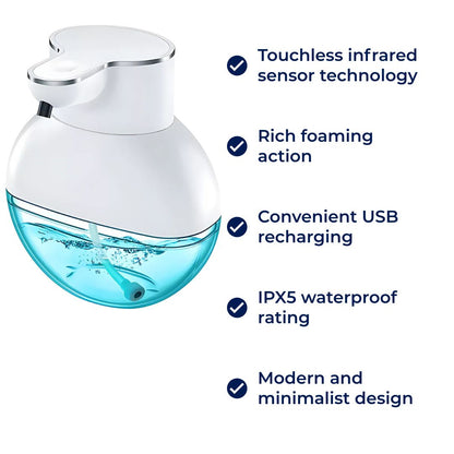 Automatic Foam Soap Dispenser - Waterproof - Rechargeable