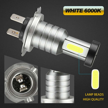 Bright 4x H7 LED Car Headlight Bulbs