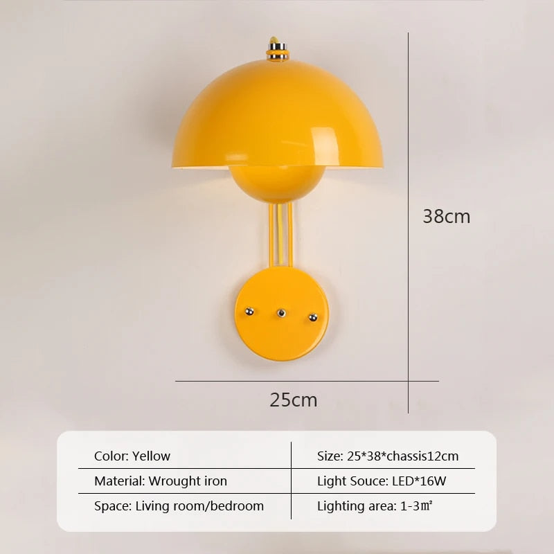 Stylish Mushroom Wall Light for Modern Homes