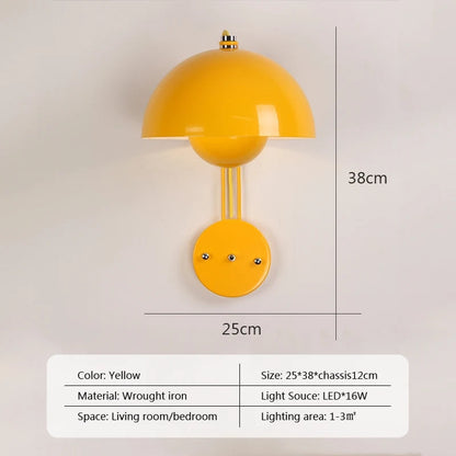 Stylish Mushroom Wall Light for Modern Homes