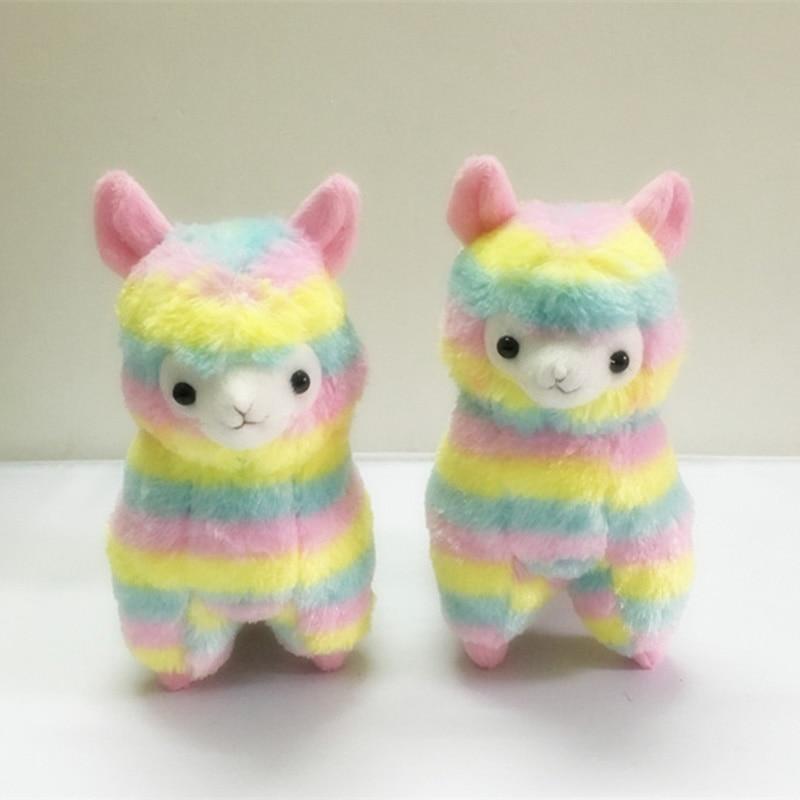 Colorful Llama Plush Toy Soft Stuffed Animal Gift
