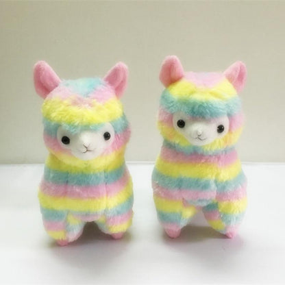 Colorful Llama Plush Toy Soft Stuffed Animal Gift