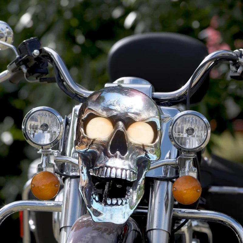 Cool LED Bike Skull Light with Glow Eyes - Befez