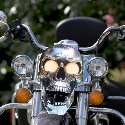 Cool LED Bike Skull Light with Glow Eyes - Befez