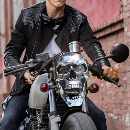 Cool LED Bike Skull Light with Glow Eyes