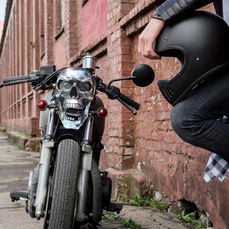 Cool LED Bike Skull Light with Glow Eyes
