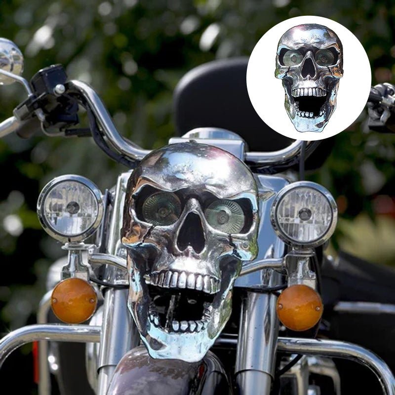 Cool LED Bike Skull Light with Glow Eyes
