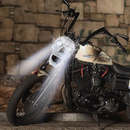Cool LED Bike Skull Light with Glow Eyes