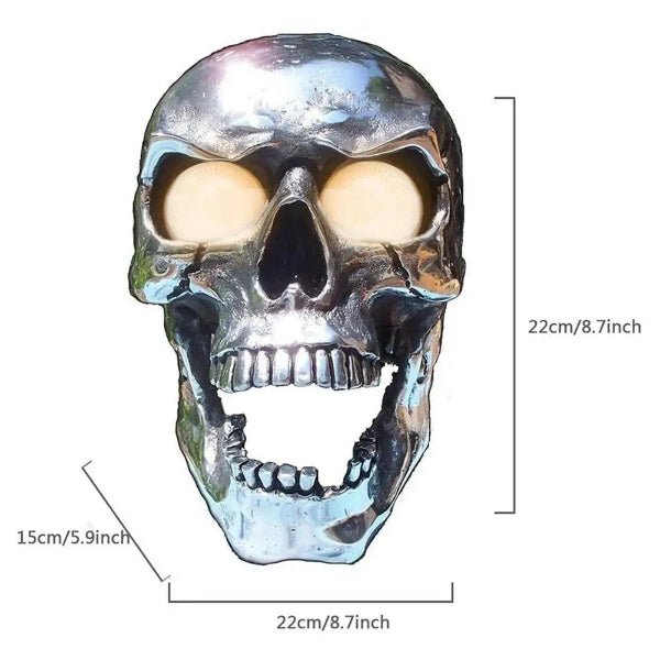 Cool LED Bike Skull Light with Glow Eyes