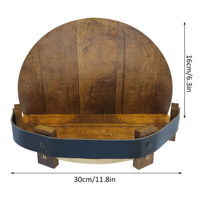 Natural Wood Wine Bottle Holder - 7 Bottle Capacity
