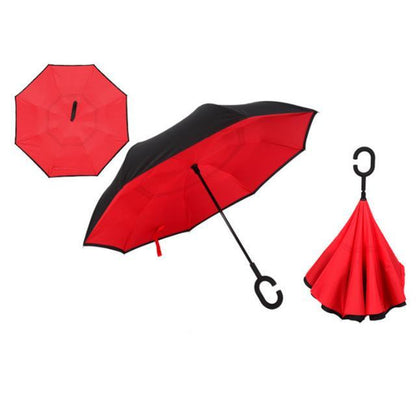 Windproof Reversible Handsfree Compact Umbrella - Befez