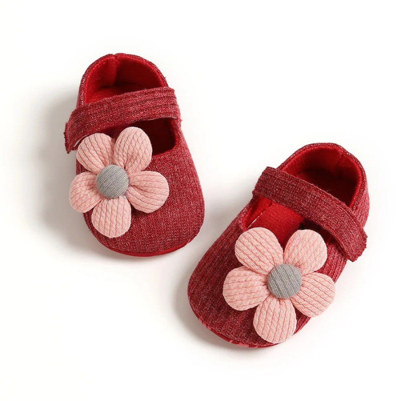 Cute Floral Girl's First Walker Shoes
