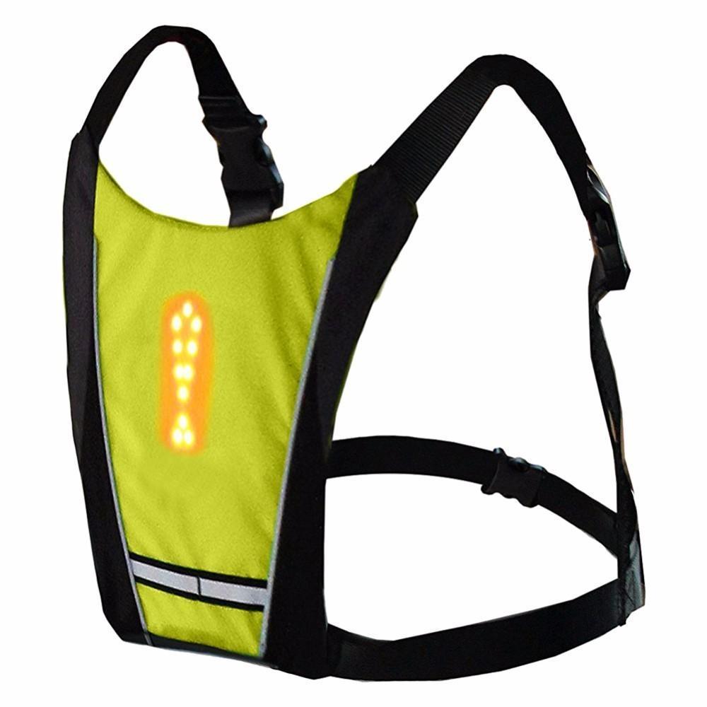 Visible LED Safety Jacket for Cycling Outdoor Night Ride