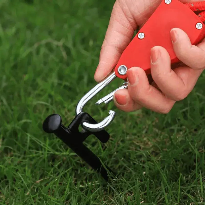 Premium Camping Rope Kit with Carabiner and Hooks