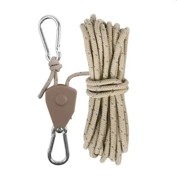 Premium Camping Rope Kit with Carabiner and Hooks
