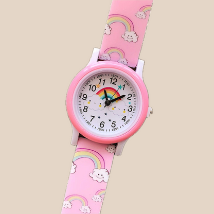 Colorful Kids Watch with Soft Silicone Strap
