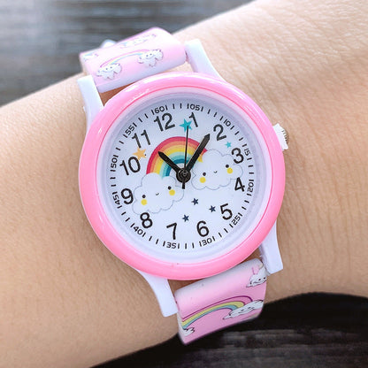 Colorful Kids Watch with Silicone Strap